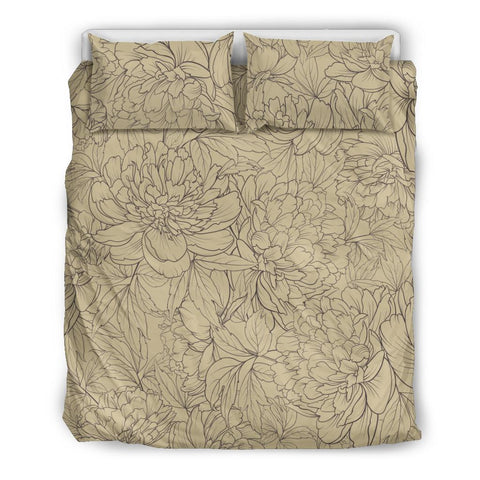 Vintage Floral Sketch (Soybean) - Bedding Sets