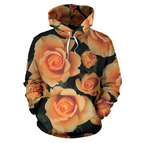 Black/Orange Floral