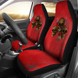 red car seat