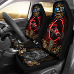 NO TECH WITHOUT MECH CAR SEAT COVER