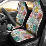 Pastel Sugar Skull Car Seat Covers