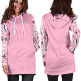 Light Pink Bandana Hoodie Dress