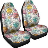 Pastel Sugar Skull Car Seat Covers