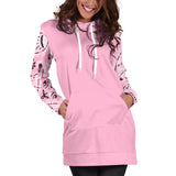 Light Pink Bandana Hoodie Dress